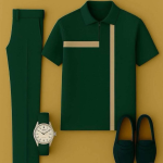 2-Piece Men’s Wear with Wristwatch and Shoe Se